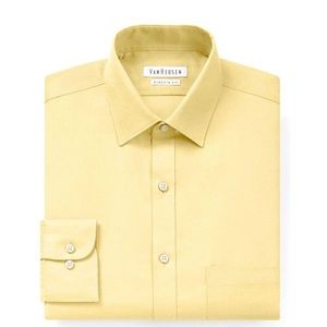 Van Heusen Men's Regular-Fit Pincord Dress Shirt Long Sleeves